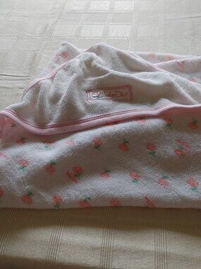 Vintage Baby Dior Girl Hooded Towel - Imperfect